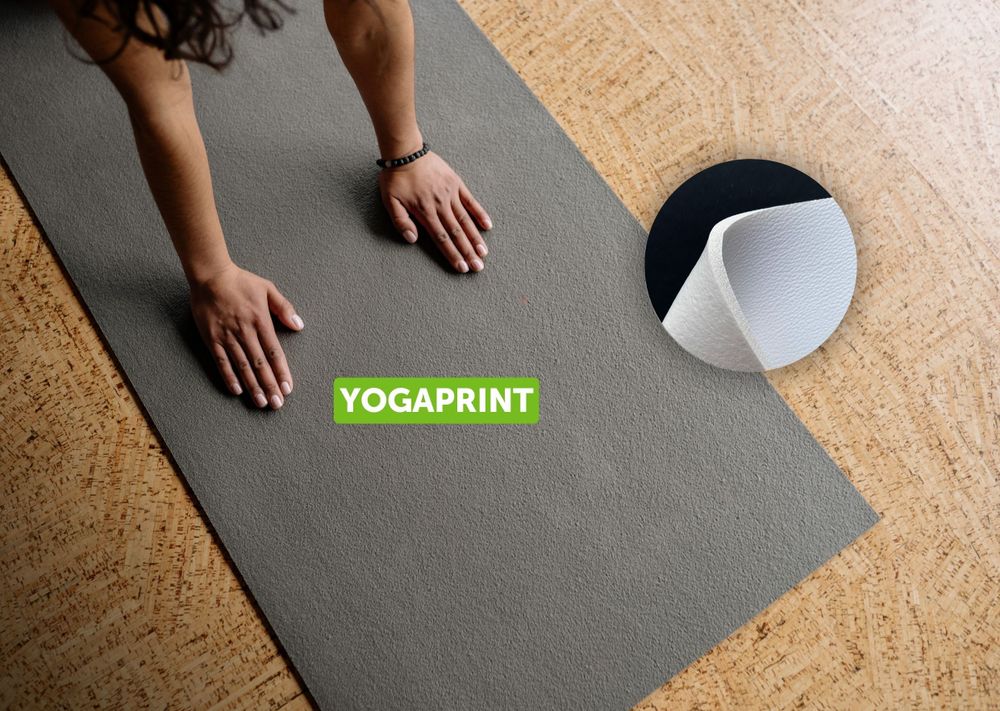 Discover YogaPrint: the perfect foamed PVC floor covering for yoga and work-out mats!